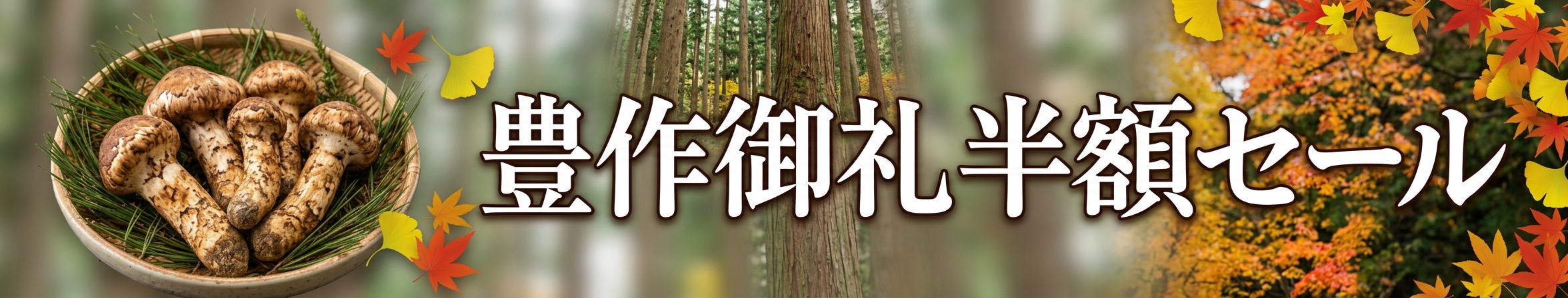 松茸豊作御礼半額セール